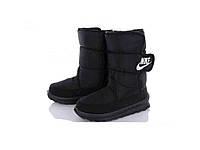 Дутики DREAM-STAN плащівка р.37-41 чорний на хутрі жін (6 пар в уп) арт.112-8