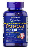 Риб'ячий жир Puritan's Pride Double Strength Omega-3 Fish Oil 1200 mg 90 капсул