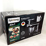 Міксер для тіста на паски Rainberg, Кухонний помічник міксер тістомісильник планетарний YQ-76, фото 6