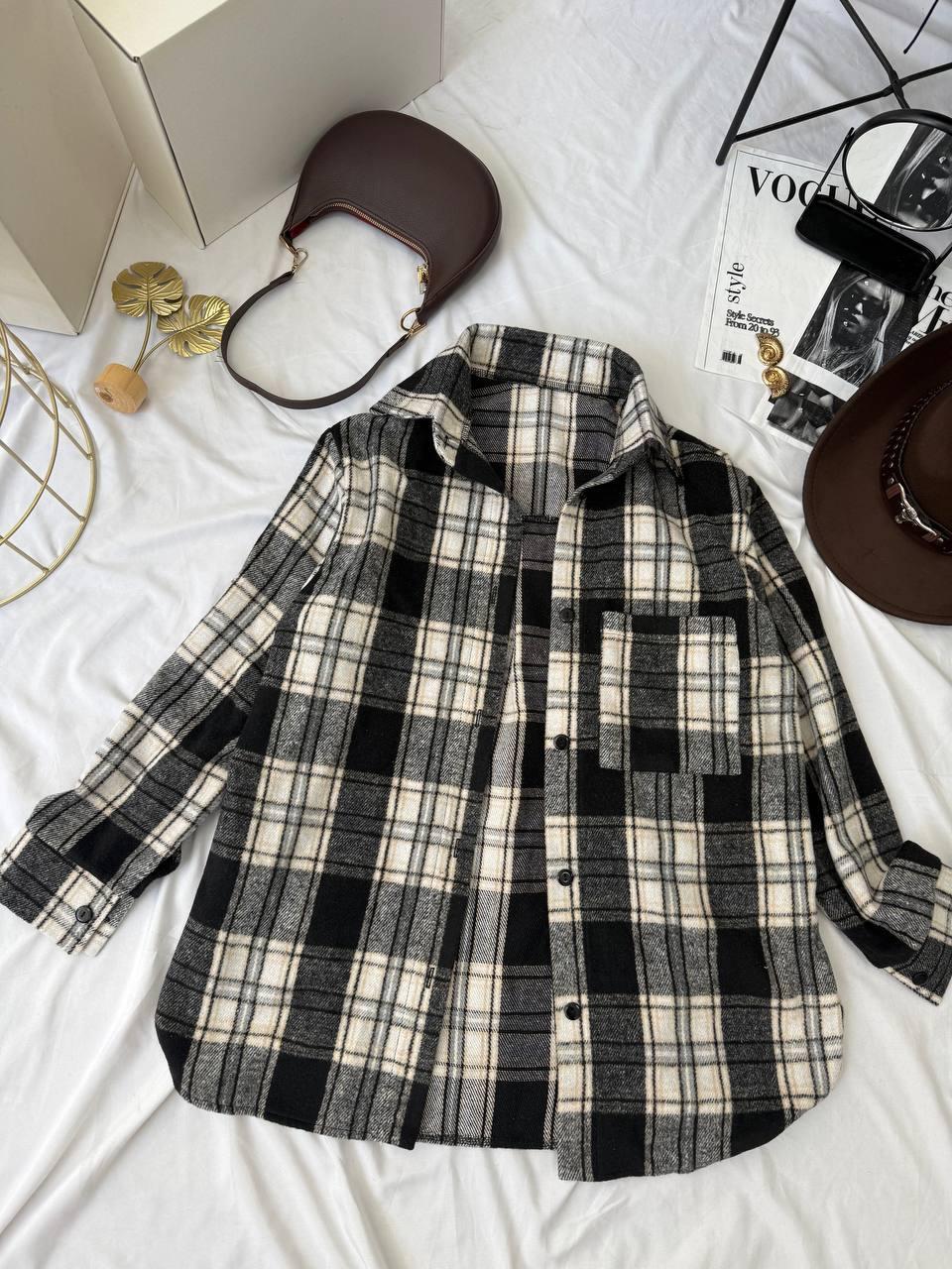 Тепла сорочка з байки Модель: 1533-045, фото 1