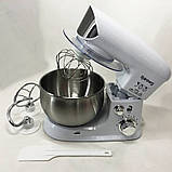 Стаціонарний міксер з чашею для кухні Rainberg, Міксер планетарний комбайн, Комбайн з металевою чашею MP-39, фото 3