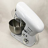 Стаціонарний міксер з чашею для кухні Rainberg, Міксер планетарний комбайн, Комбайн з металевою чашею MP-39, фото 6