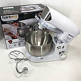 Стаціонарний міксер з чашею для кухні Rainberg, Міксер планетарний комбайн, Комбайн з металевою чашею MP-39, фото 8