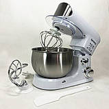 Стаціонарний міксер з чашею для кухні Rainberg, Міксер планетарний комбайн, Комбайн з металевою чашею MP-39, фото 9