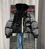 Жіночий Пуховик ОВЕРСАЙЗ Дута Куртка З Капюшоном (S-M-L)