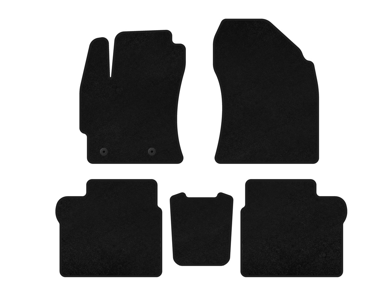 Килимки текстильні Classic (2016-2019, SD, Чорний) для Toyota Corolla рр, фото 1