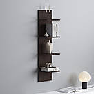 Поличка на стіну 4 ярусна 250 мм Полички настінні навісні відкриті оригінальні з Ламінованого ДСП, фото 4