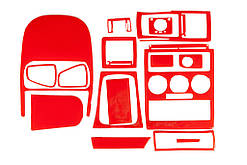 Накладки на панель (червоний колір) для Opel Astra G classic 1998-2012 рр