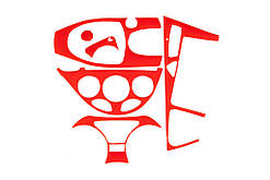 Накладки на панель (червоний колір) для Ford Focus I 1998-2005 рр