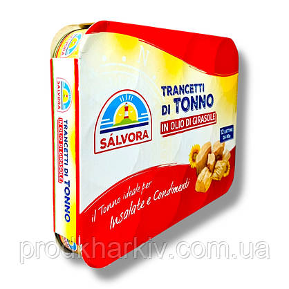 Соковитий та ніжний тунець Salvora il Tonno 12 шт. уп, фото 2