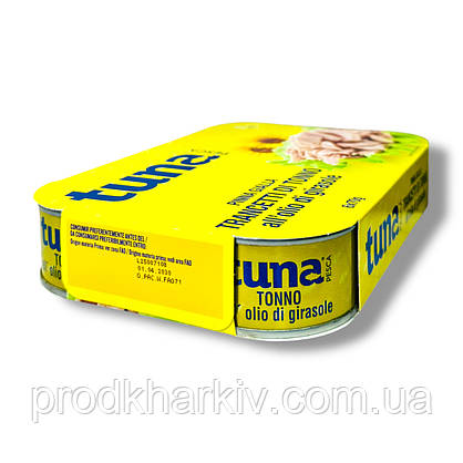 Тунець TUNA PESCA в соняшниковій олії tonno all olio di girasole 6x70г, фото 5
