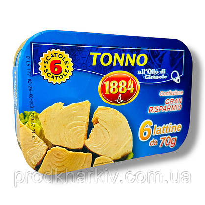 Тунець Tonno імпорт 6 шт. уп, фото 2