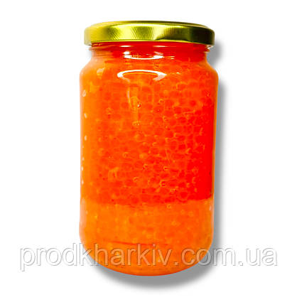 Ікра червона лососева (імітація) "Рибанов" 380 грамів (Скло + кришка)., фото 5