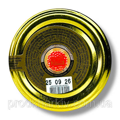 Ікра червона лососева (імітація) "Рибанов" 380 грамів (Скло + кришка)., фото 2