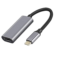 Адаптер Type-C to HDMI срібло