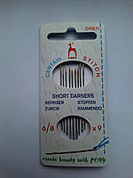 Голки для рівномірних стібків з великим вушком №6/8x9 Pony