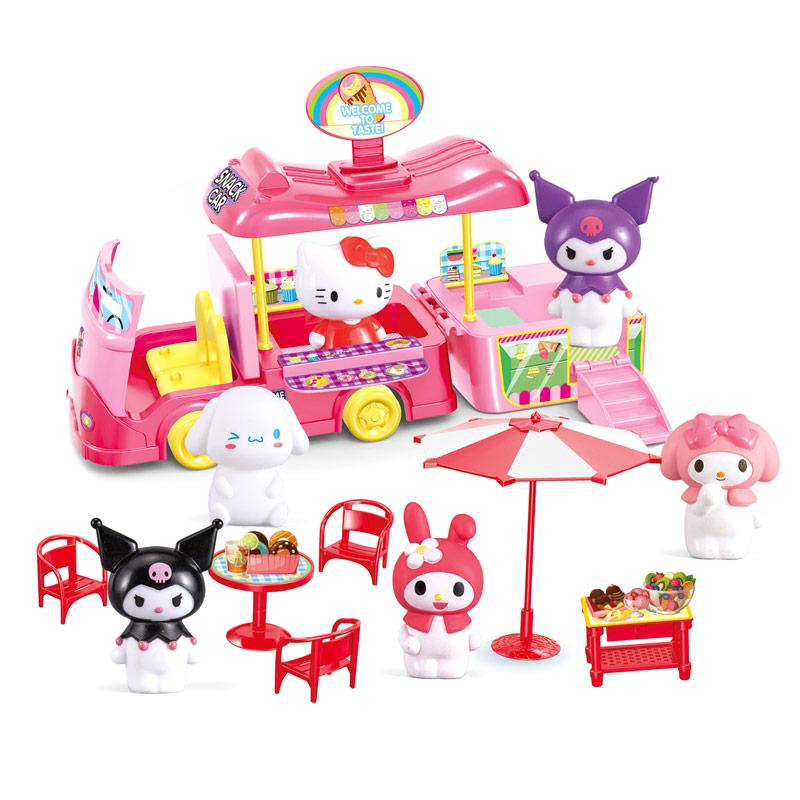 Ігровий набір із фігурками Куромі фургон морозива для сюжетно рольових ігор у кафе дівчинці Мультгерої автобус, фото 1