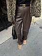 Штани з еко шкіри Модель: 1528-328 Колір: чорний, шоколад, фото 5