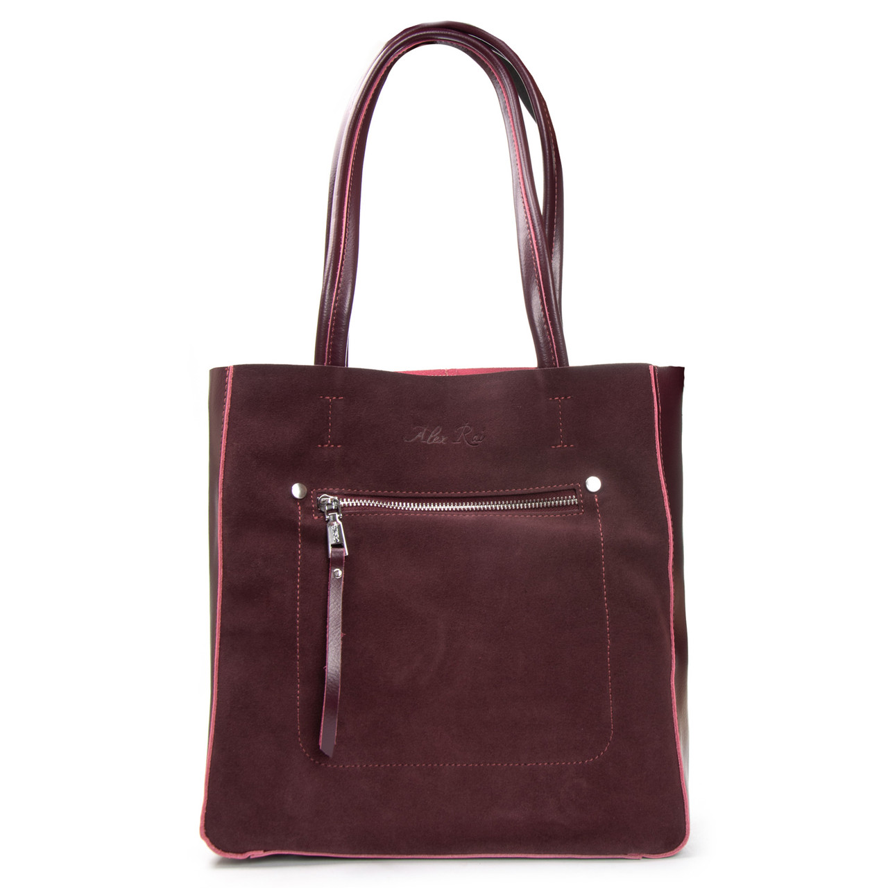 Сумка Женская Классическая замш 8773-220 bordo.Купити жіночі сумки гуртом і в роздріб із натуральної шкіри в Україні