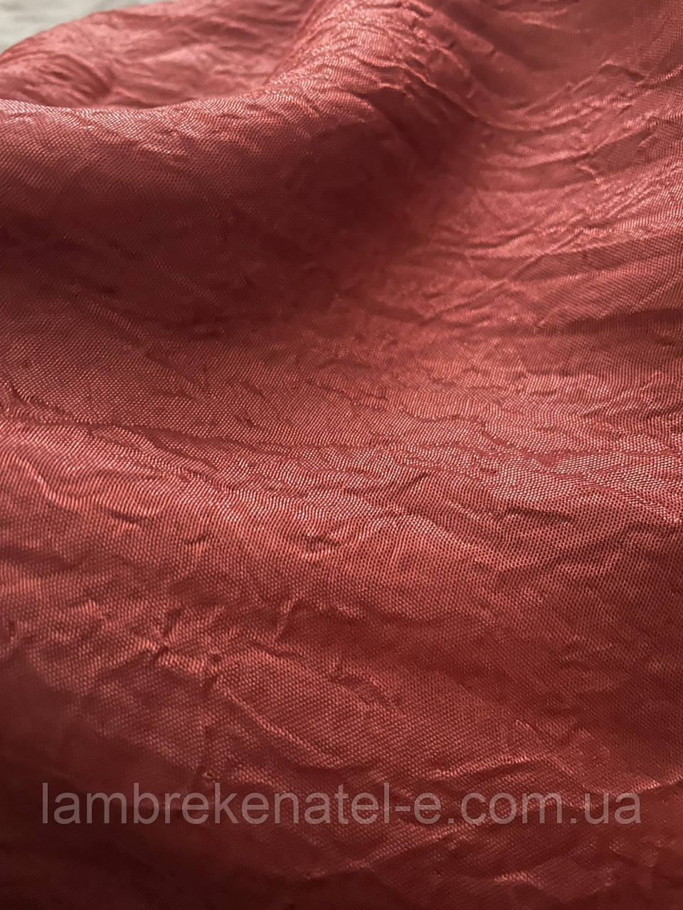 Тюль-жатка кольору теракот залишок 2,5 м, фото 1