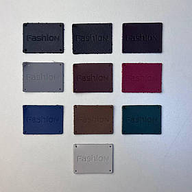 Мікс шкіряних пришивних бірок "FASHION"