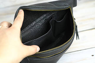 Чоловіча сумка Брукс з натуральної шкіри колір Чорний, фото 5