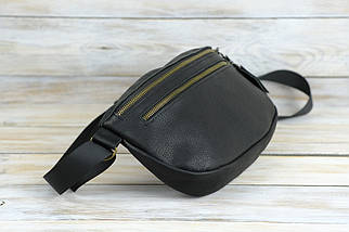 Чоловіча сумка Брукс з натуральної шкіри колір Чорний, фото 4