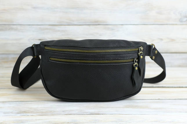 Чоловіча сумка Брукс з натуральної шкіри колір Чорний, фото 1