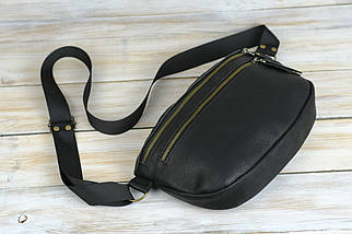 Чоловіча сумка Брукс з натуральної шкіри колір Чорний, фото 3