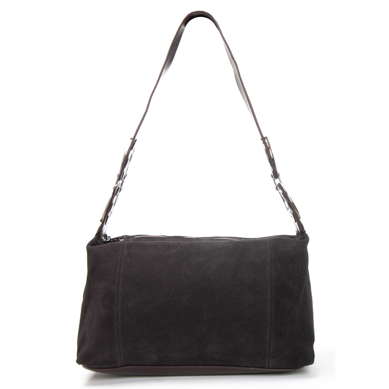 Сумка Женская Классическая замш 2066-9 brown.Купити жіночі сумки гуртом і в роздріб із натуральної шкіри в Україні, фото 1