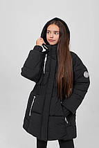 Дитяча зимова курткадля дівчинки Іворі розміри 128-158, фото 3