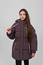 Дитяча зимова курткадля дівчинки Іворі розміри 128-158, фото 2