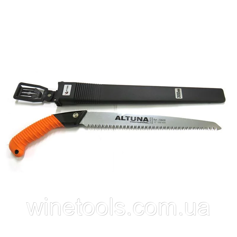 Ножівка садова професійна з чохлом 300 мм японська заточка пряме лезо Altuna 29608