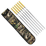 Набір нампурів 6 шт. з дерев'яною рукояткою у чохлі, фото 2