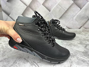 Зимові підліткові черевики з натуральної шкіри 080 з (36р)