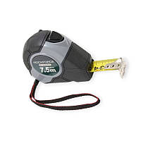 Рулетка 5м x 19мм гумова, стопор полотна Rock FORCE