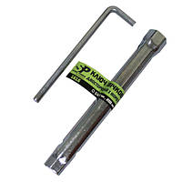 Ключ свічковий трубчастий 16/21 двосторонній з воротком Steel Power