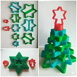 Вирубка для пряника пластикова Ялинка 3Д