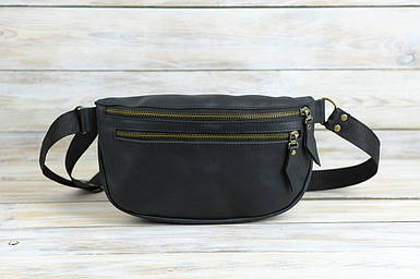 Чоловіча сумка Брукс з натуральної шкіри колір Чорний