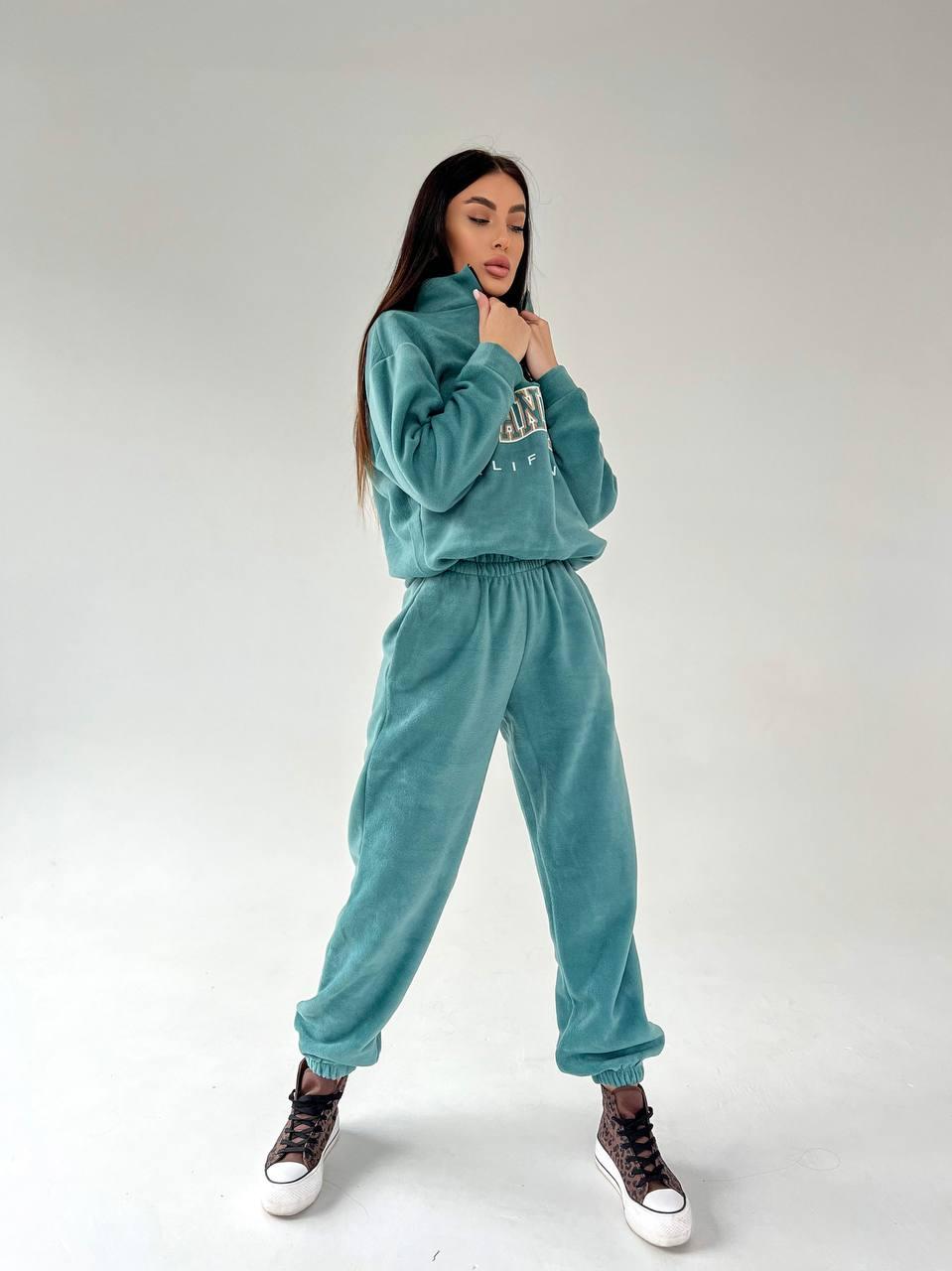 Костюм LA з накаткою Модель: 1528-662 Колір: молочний, чорний, графіт, оливка, фото 1