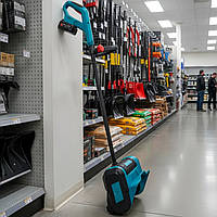 Снігоприбирач аккумуляторний розсіювальний на 2 аккумулятори для прибирання снігу лопата для снігу бездротова