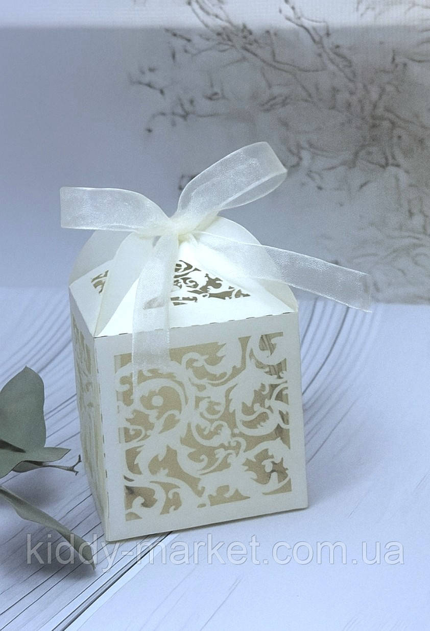 Бонбон'ерки Свічка воскова Неокуб молочний, фото 1