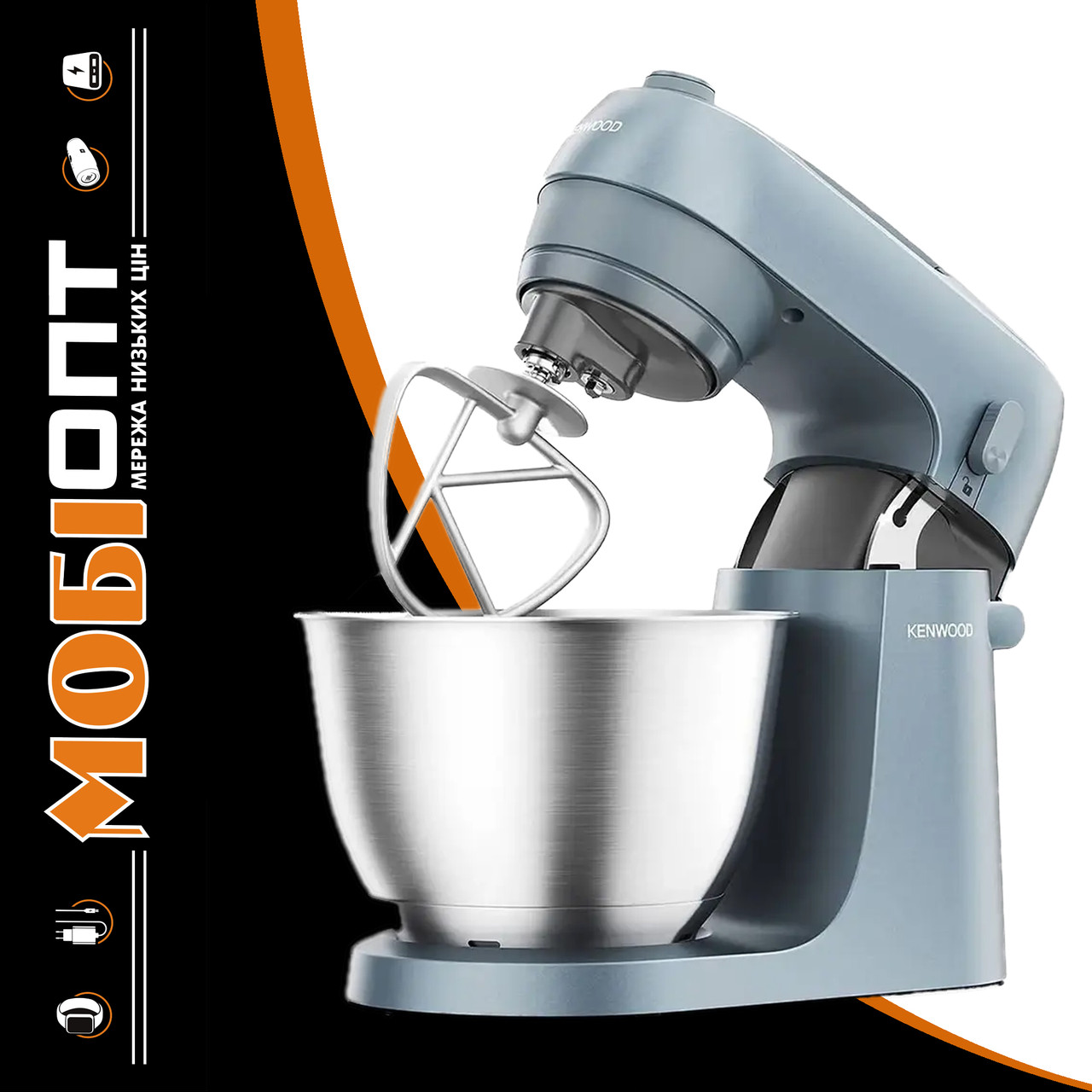 Кухонна машина Kenwood Go KZM35.000GY Stainless steel UA