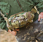 Тактична поясна сумка-бананка Multicam. Сумка-бананка на пояс, плече, груди, фото 6