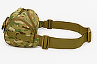Тактична поясна сумка-бананка Multicam. Сумка-бананка на пояс, плече, груди, фото 4