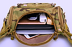 Тактична поясна сумка-бананка Multicam. Сумка-бананка на пояс, плече, груди, фото 7