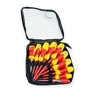 Набір викруток діелектричних 8 шт: шліц 3,5,6мм; хрест 3,5,6мм + викрутка-індикатор, 2-х сторін. Strona