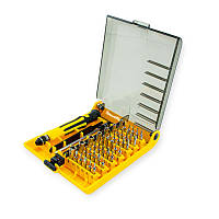 Викрутка з бітами вартовими 45шт подовжувачем, головки CrV (футляр) Strona