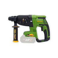 Перфоратор 20 В без АКБ та ЗП, удар 2,6 Дж, 4800 уд/хв (кейс) безщітковий, 3 режими Procraft