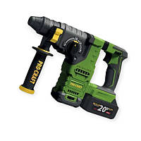 Перфоратор 20 В 2 АКБ, 4 Ач, удар 2,8 Дж, 5000 уд/хв (кейс) безщітковий, 3 режими Procraft